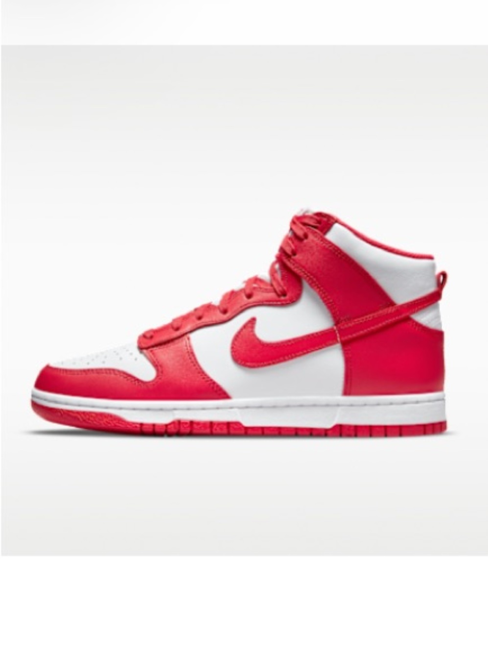 Nike Dunk High Retro Size 9 Color Red Whitr